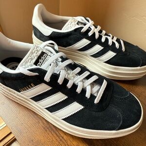 Adidas Gazelle Black and White Platform Women’s Shoes